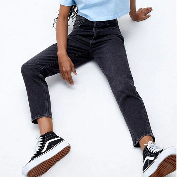 PacSun Black Ultra High Waisted Slim Fit Jeans - Picture 1 of 12